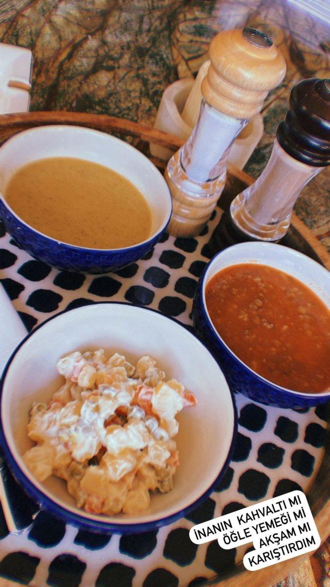 Demet Özdemir, yediğini paylaşınca olay oldu