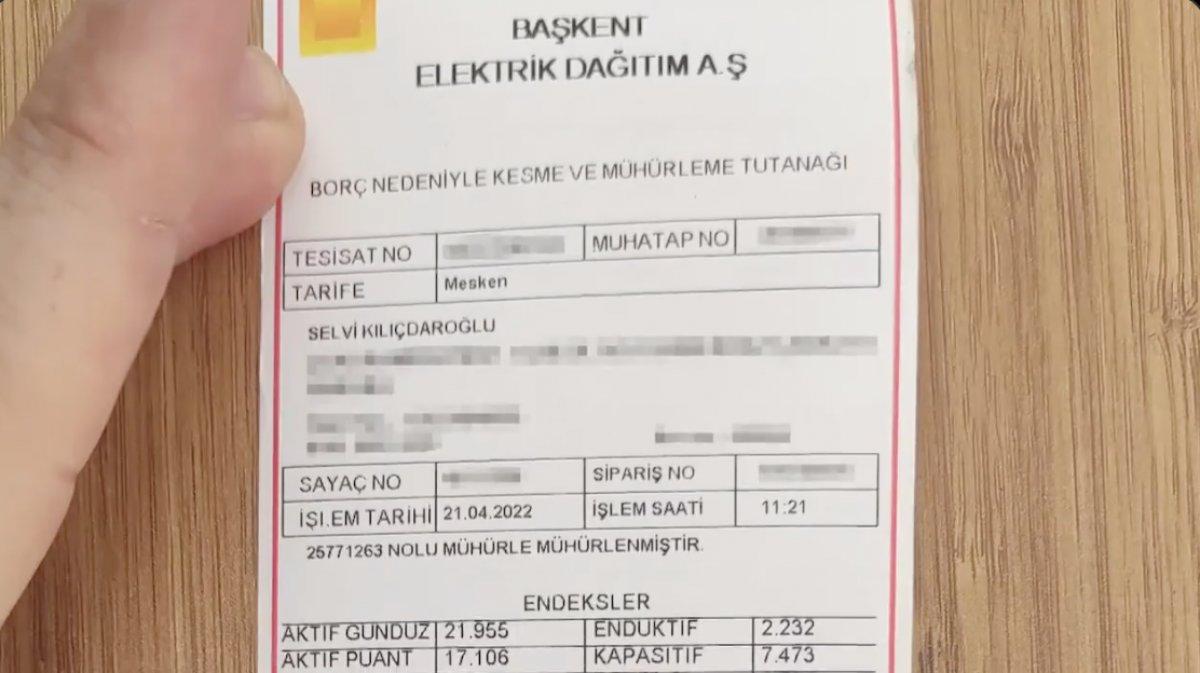 Kemal Kılıçdaroğlu'nun evinin elektriğinin kesilme anları