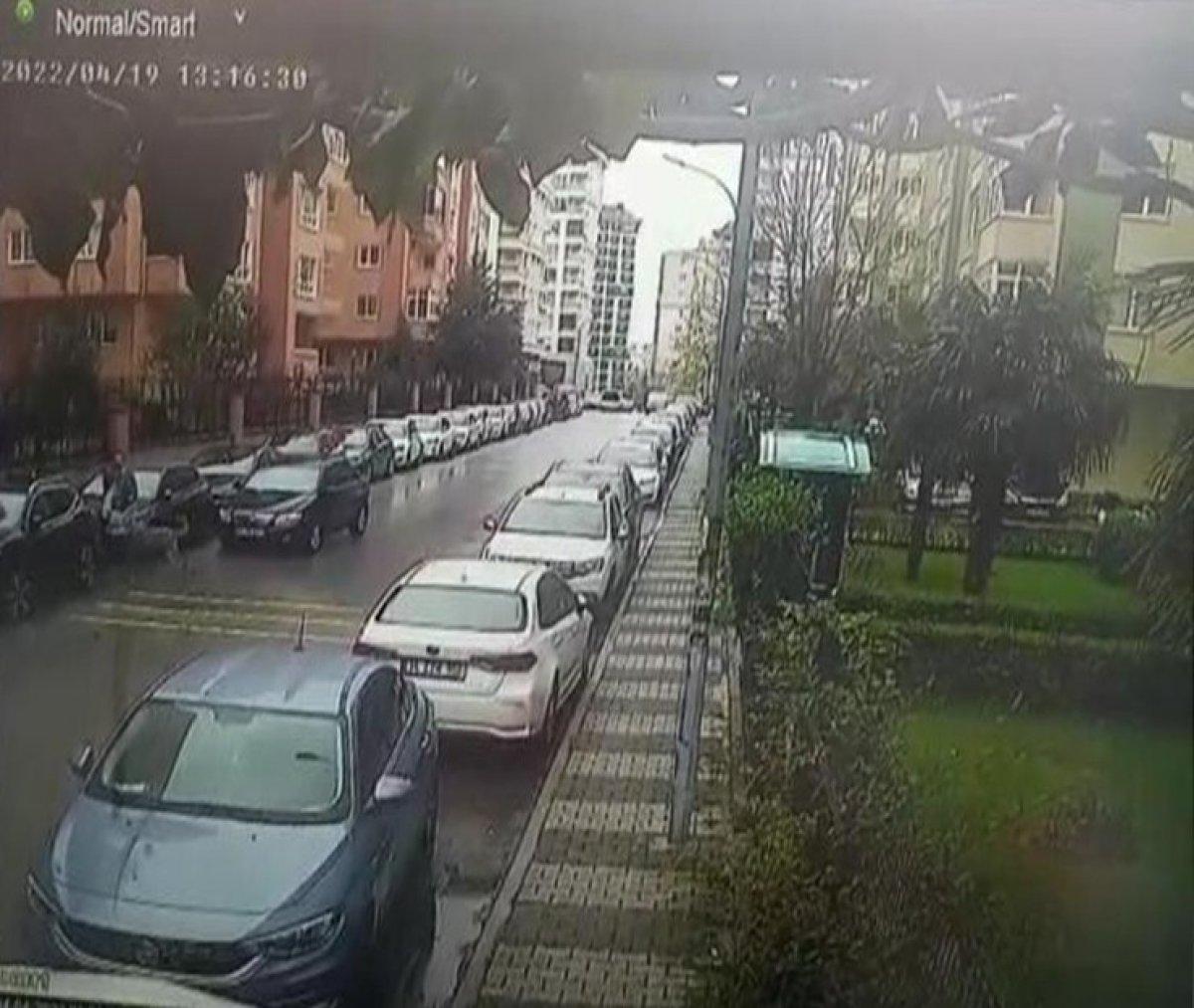 Maltepe’de başıboş köpeklerin vatandaşa saldırdığı anlar