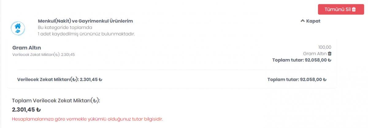 Diyanet zekat hesaplama 2022: Kaç gram altına zekat düşer? 100 gram altın zekatı...