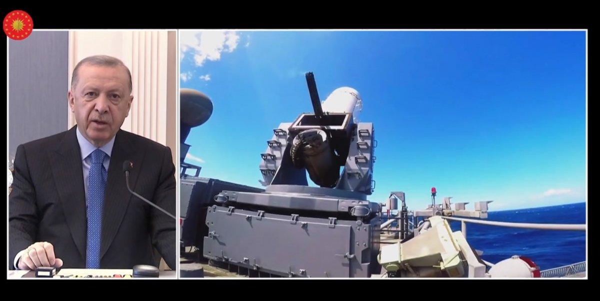 Cumhurbaşkanı Erdoğan, Mavi Vatan-2022 Tatbikatı'na canlı bağlantı yaptı