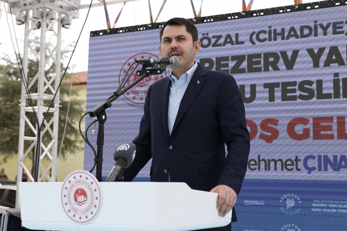 Murat Kurum'dan Malatyalı depremzedelere müjde