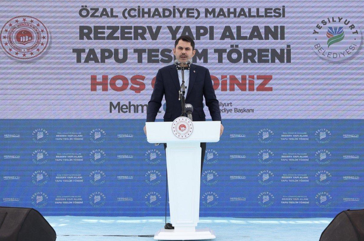 Murat Kurum'dan Malatyalı depremzedelere müjde