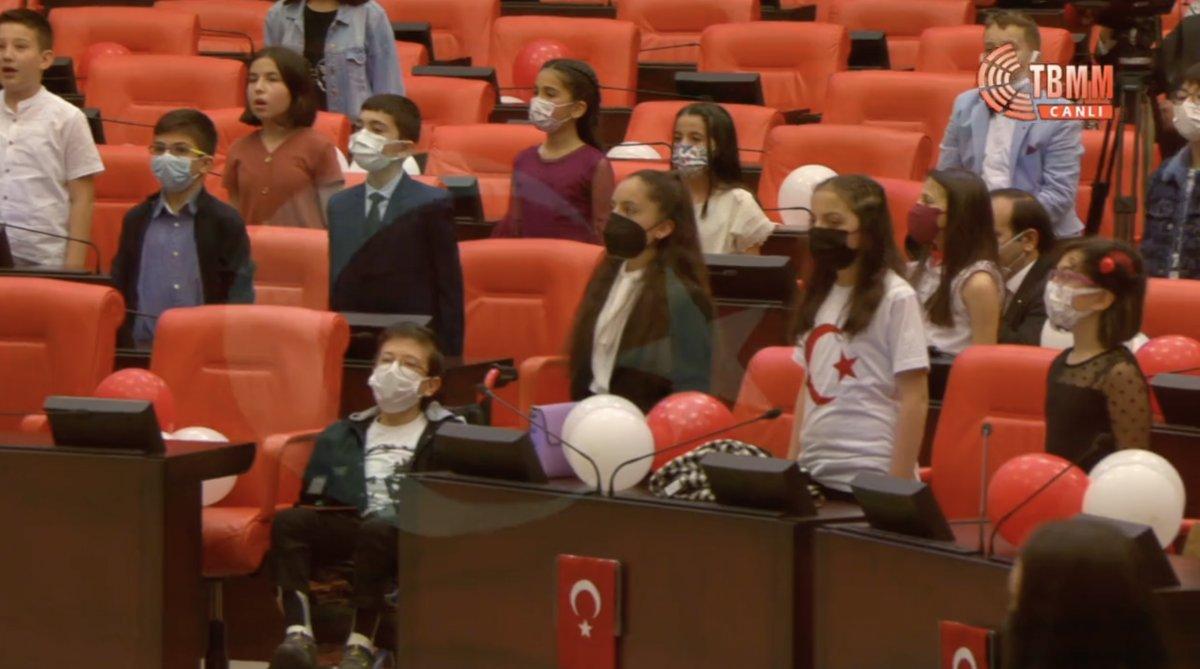 TBMM'deki 23 Nisan özel oturumunda eğlenceli anlar