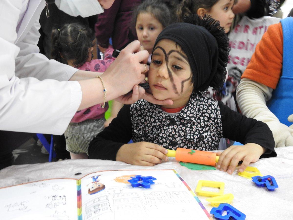 Gaziantep'te pitbull saldırısında yaralanan Asiye'nin 23 Nisan eğlencesi