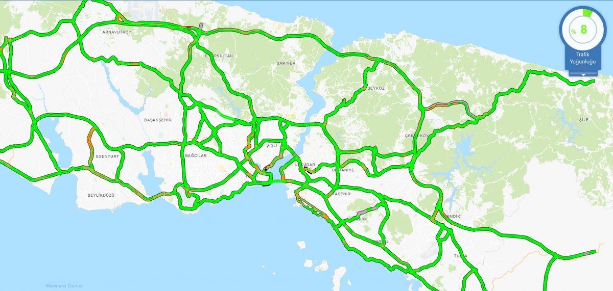 23 Nisan'da İstanbul yolları boş kaldı