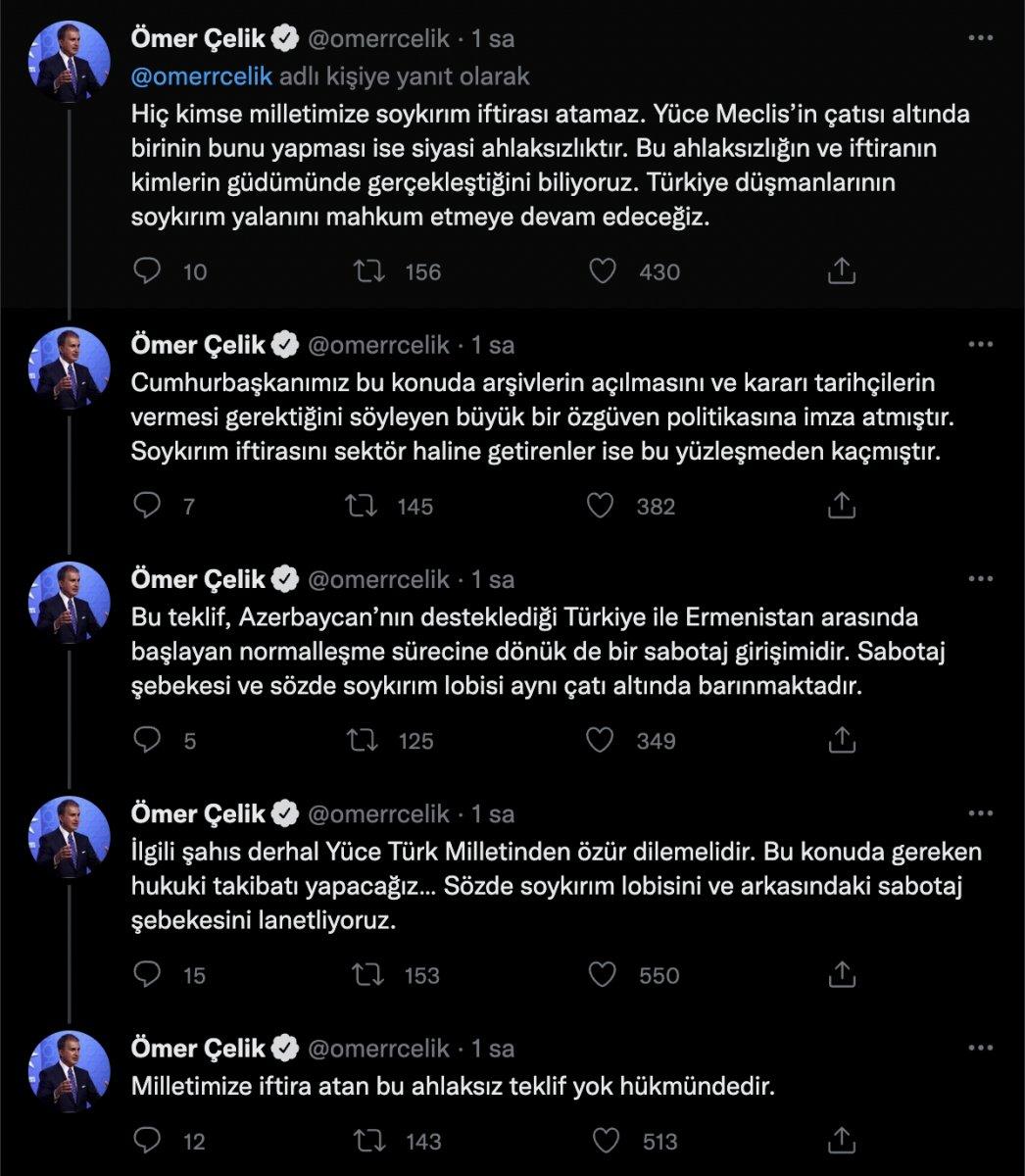 Ömer Çelik'ten HDP’li Paylan'a sert tepki: Bu, ahlaksız bir tekliftir