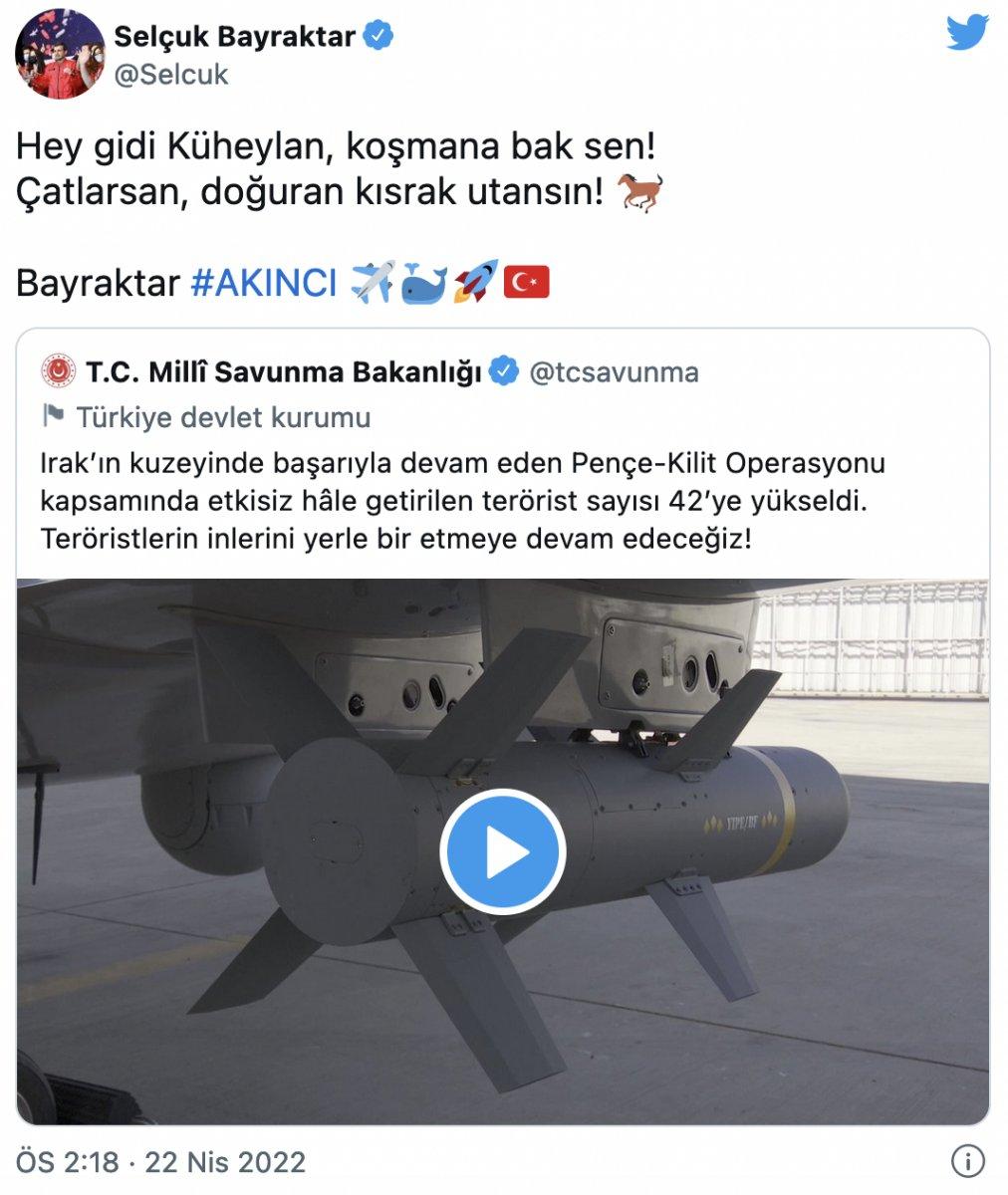 AKINCI TİHA ilk kez sınır ötesi operasyona katıldı