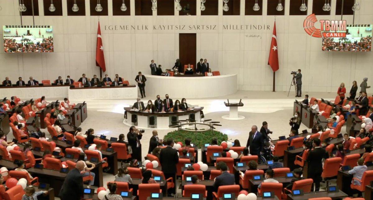 TBMM'deki 23 Nisan özel oturumunda eğlenceli anlar