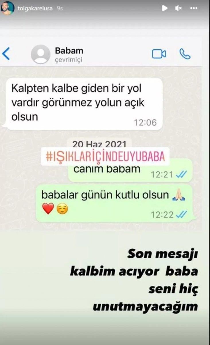 Tolga Karel, babasını kaybetti