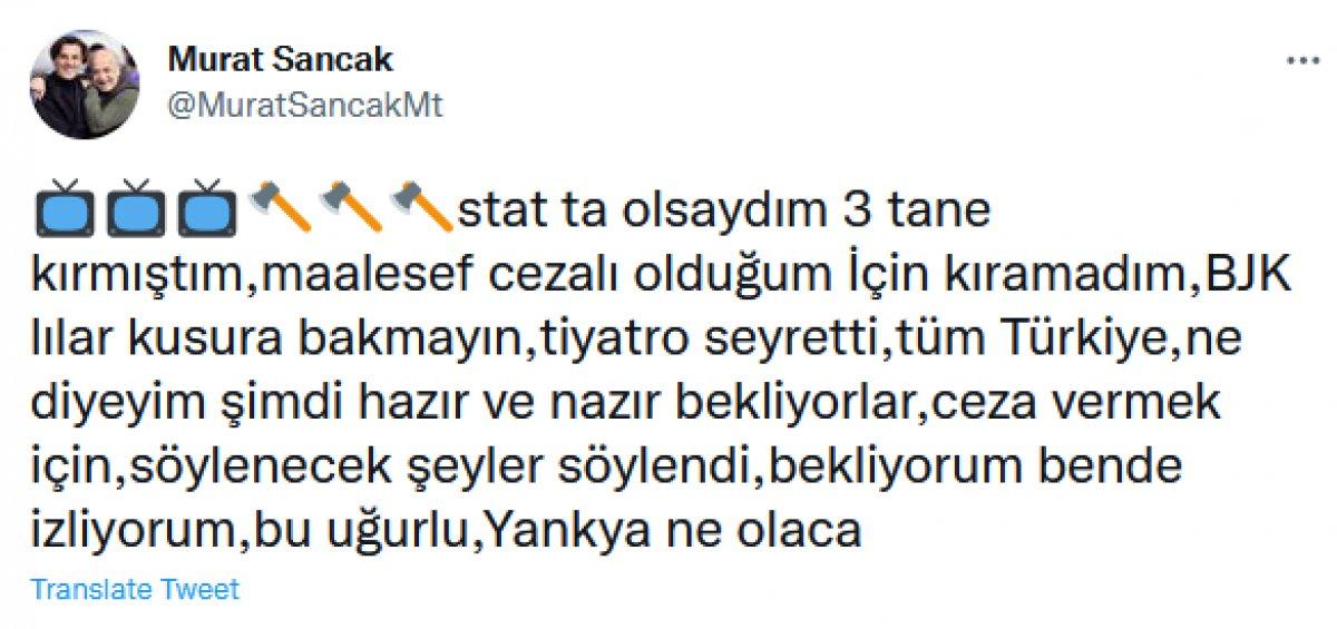 Murat Sancak: Statta olsaydım 3 televizyon kırardım