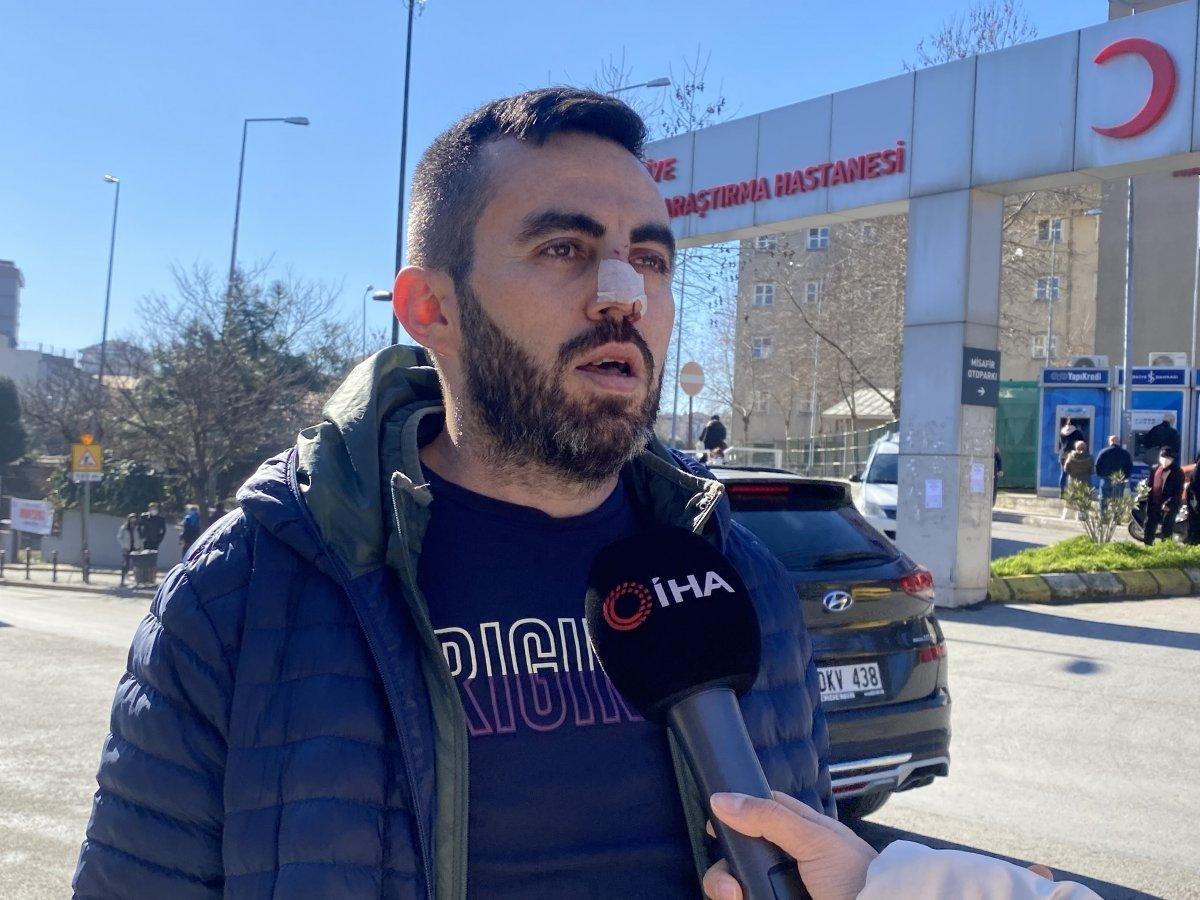 İstanbul'da sağlıkçının burnunu kıran hastaya tahliye