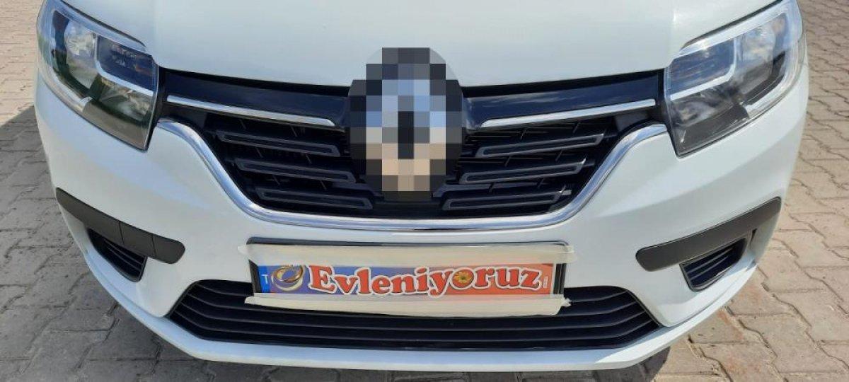 Aksaray'da hırsız düğün arabası süsü verdiği aracıyla yakalandı