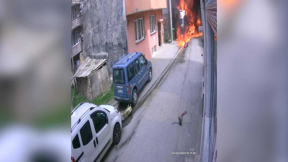 Bursa'da yaşanan uçak kazasının güvenlik kamerası görüntüleri ortaya çıktı