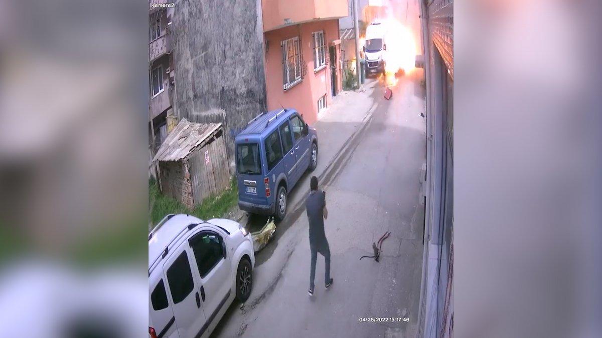 Bursa'da yaşanan uçak kazasının güvenlik kamerası görüntüleri ortaya çıktı