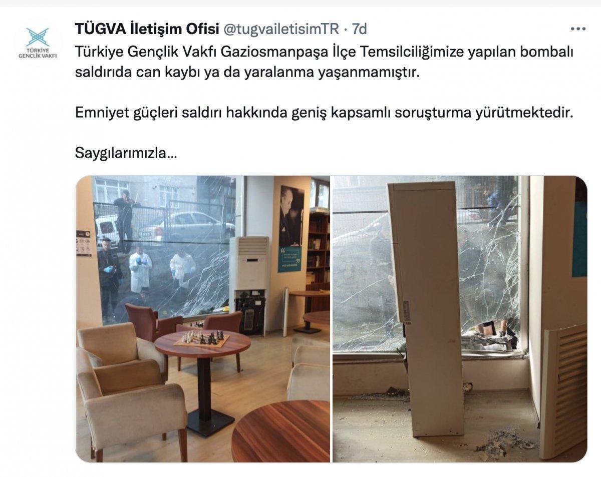 İstanbul'da TÜGVA binası önüne bomba bırakan terörist yakalandı