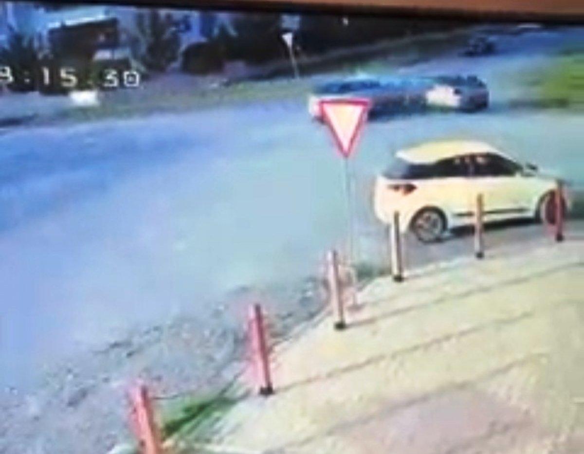 Malatya’da 5 kişinin yaralandığı kazanın görüntüleri