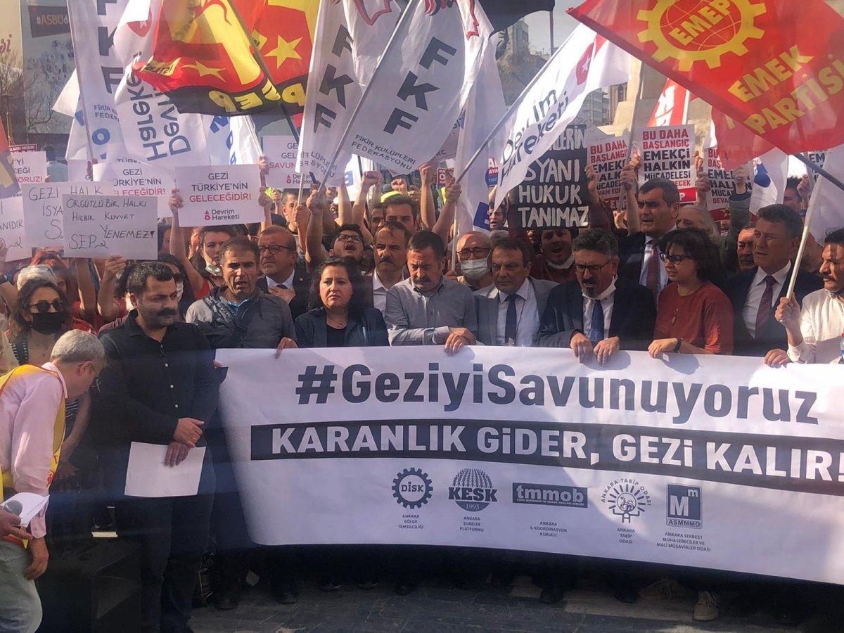 Gezi Parkı davası kararının ardından eylem yaptılar