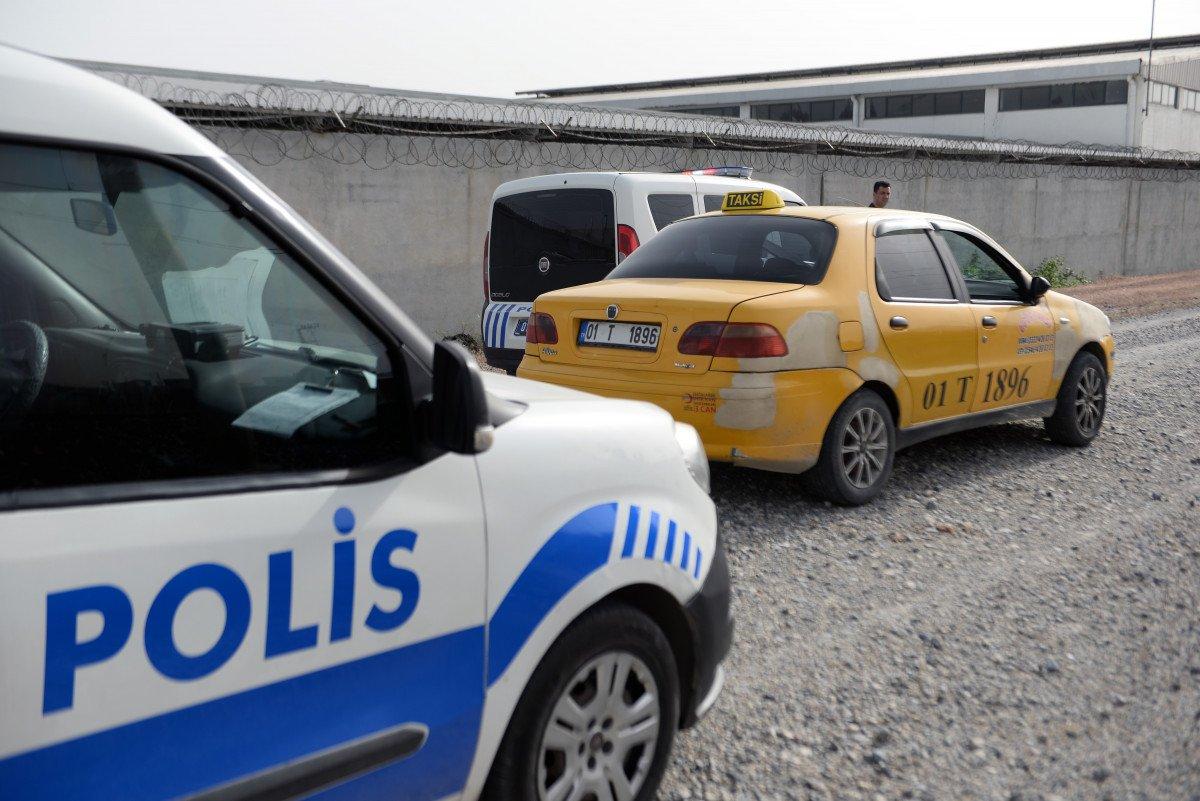 Adana'da taksi gasbeden şahıs polisten kaçamadı