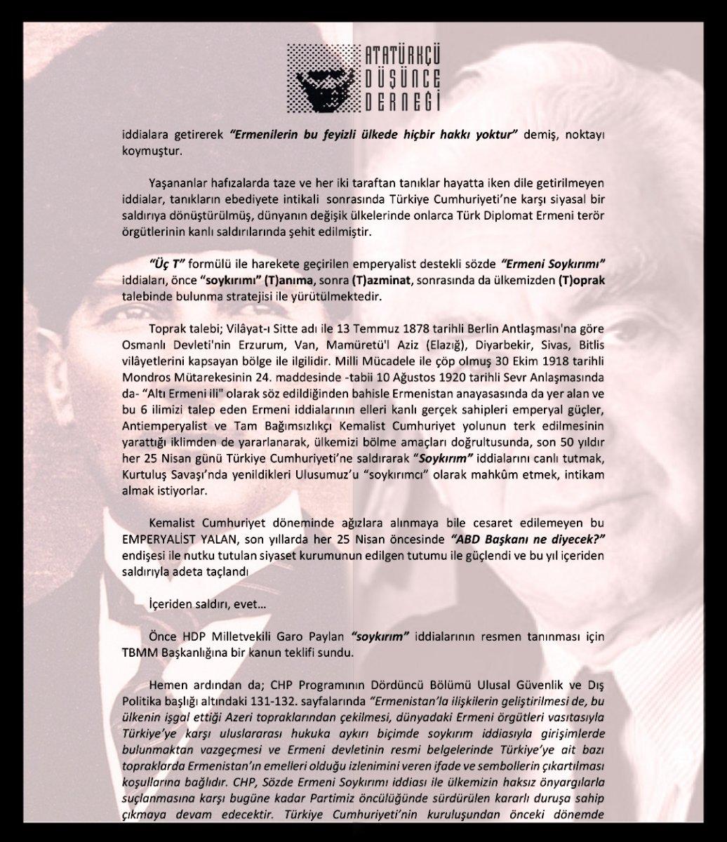 Atatürkçü Düşünce Derneği ile CHP arasında gerilim