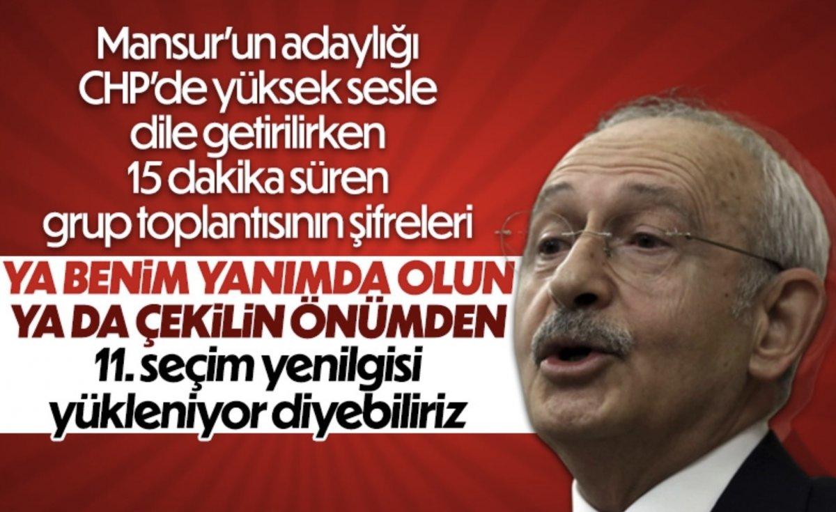 Kemal Kılıçdaroğlu'na grup toplantısındaki resti soruldu