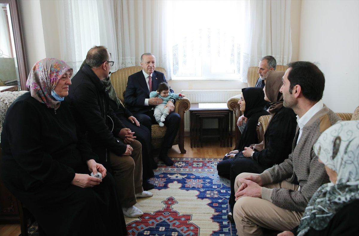 Cumhurbaşkanı Erdoğan'dan teşkilat üyesine taziye ziyareti