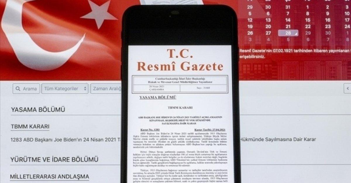 Resmi Gazete 28 Nisan 2022 Perşembe | Resmi Gazete bugünün kararları