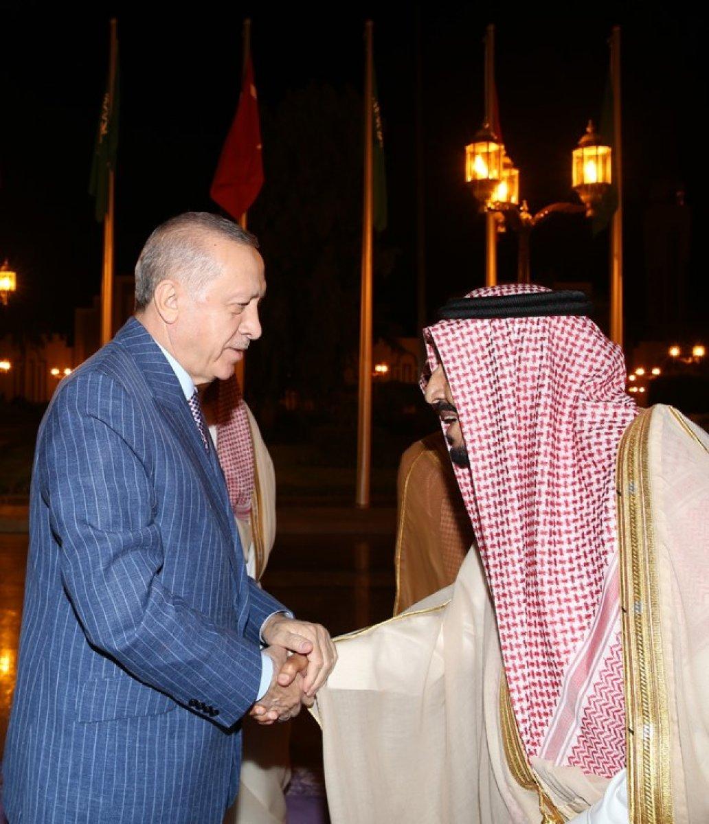 Cumhurbaşkanı Erdoğan, Suudi Arabistan'da