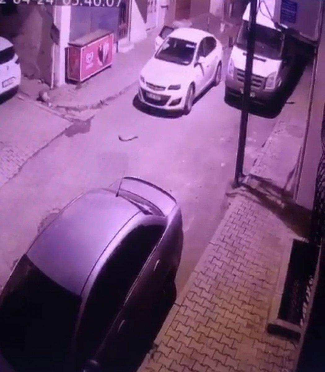 Gaziosmanpaşa’da mahalle sakininin süpürge fırlattığı hırsızlar kaçtı