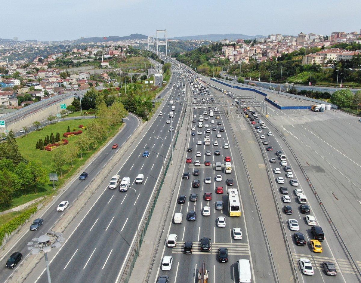 İstanbul'da bayram öncesi trafiği başladı