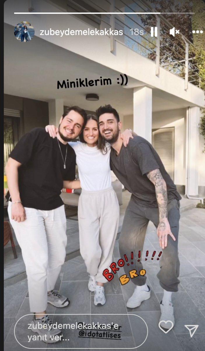 Melek Zübeyde, erkek kardeşlerini paylaştı