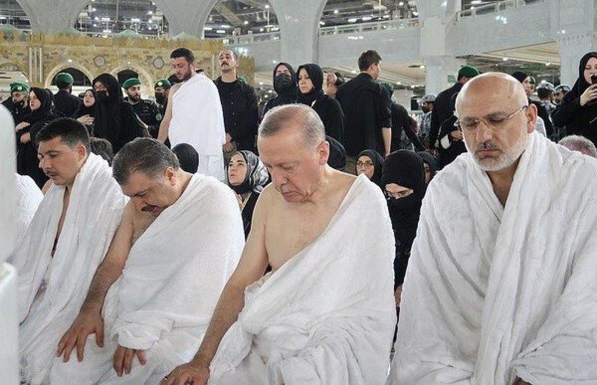 Cumhurbaşkanı Erdoğan'ın umre ziyaretinden özel kareler