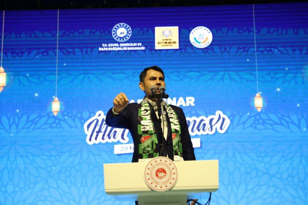 Bakan Kurum: Milletin seçtiği lideri kimse tehdit edemez