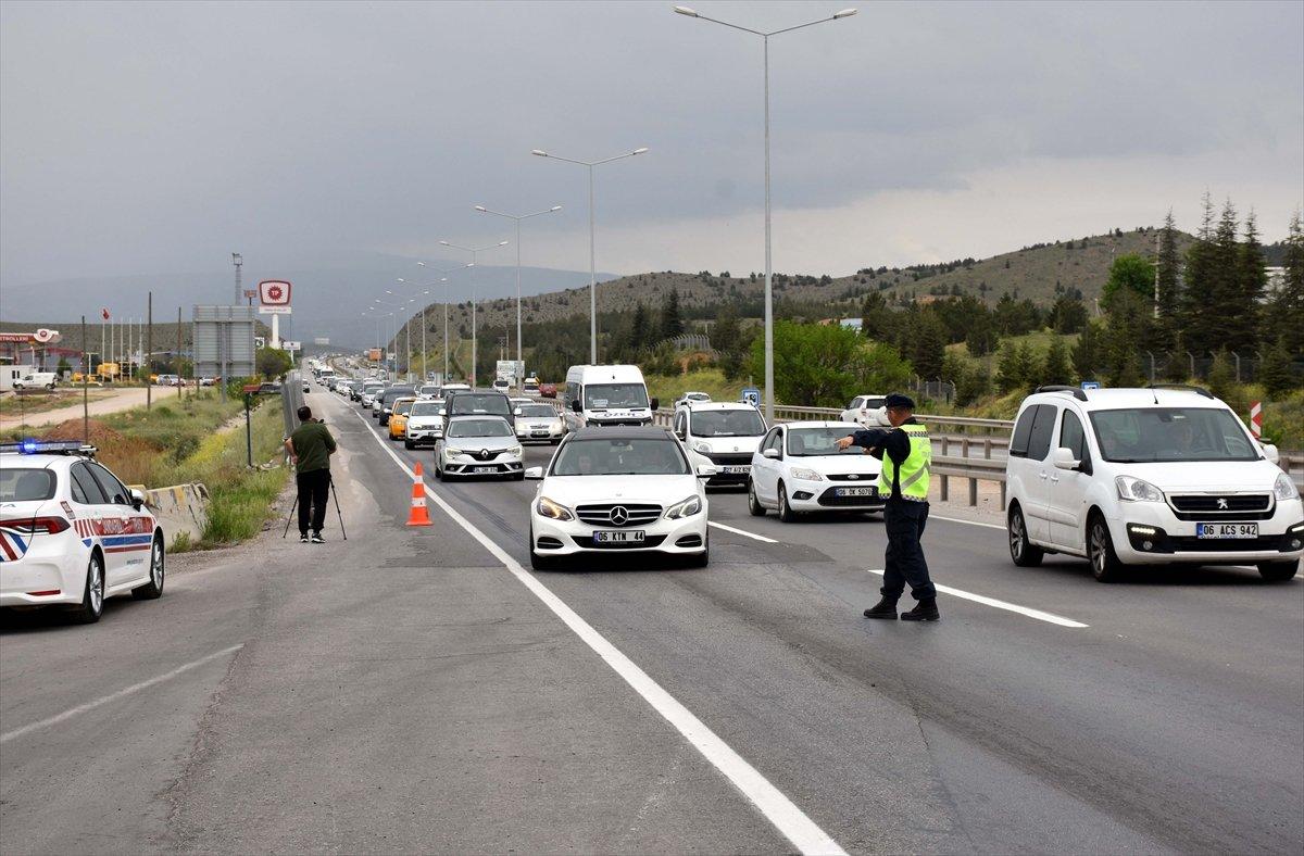 Bayram öncesi havadan ve karadan trafik denetimi