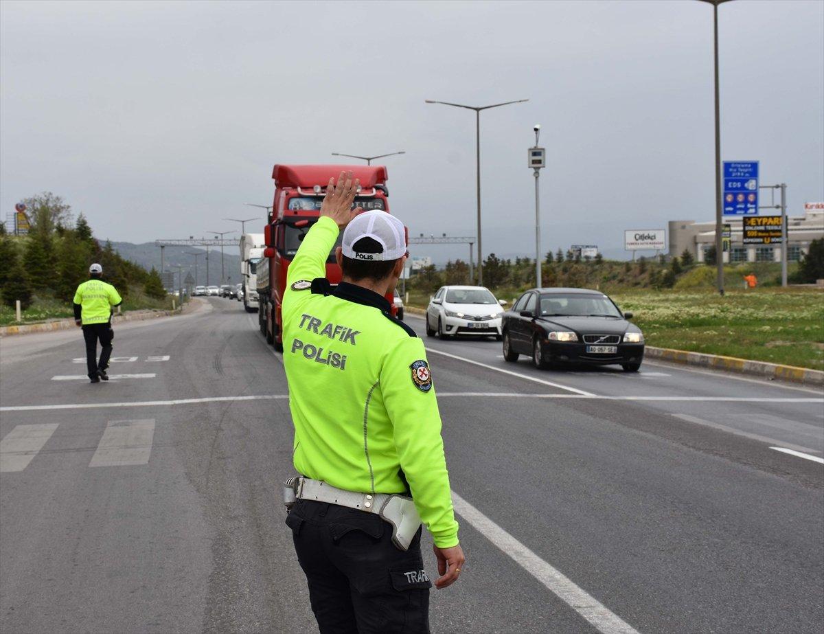 Bayram öncesi havadan ve karadan trafik denetimi