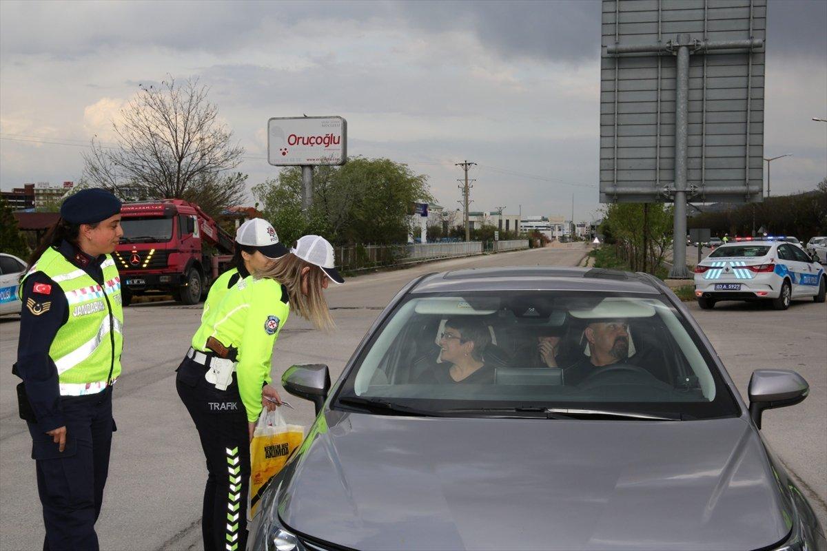 Bayram öncesi havadan ve karadan trafik denetimi