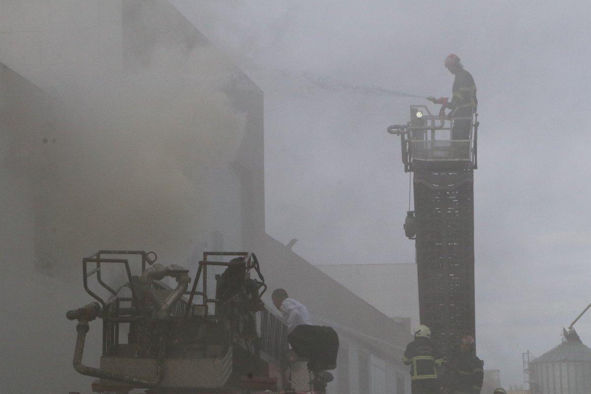 Şanlıurfa’da iplik fabrikasında yangın