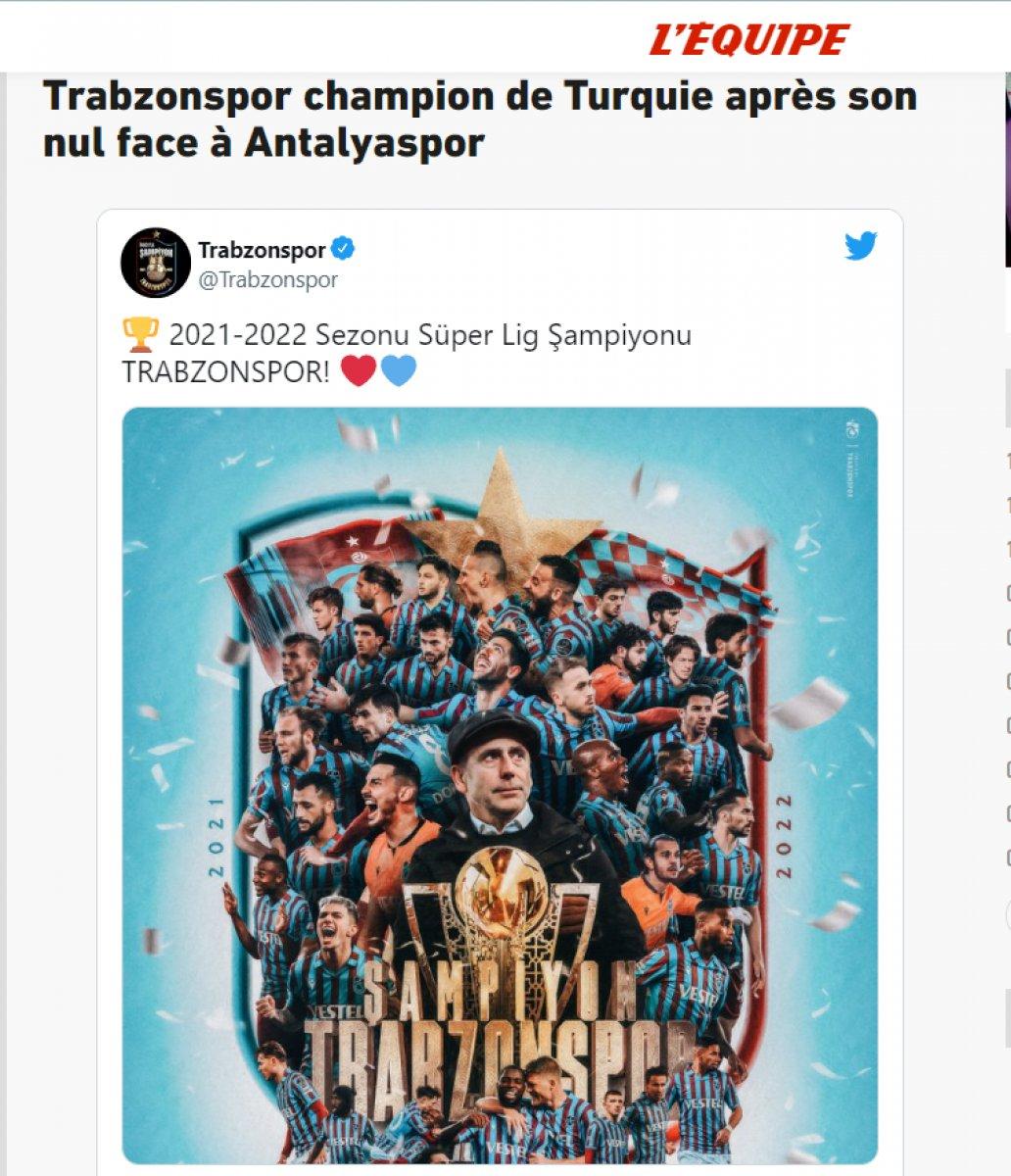 Trabzonspor, Avrupa manşetlerinde