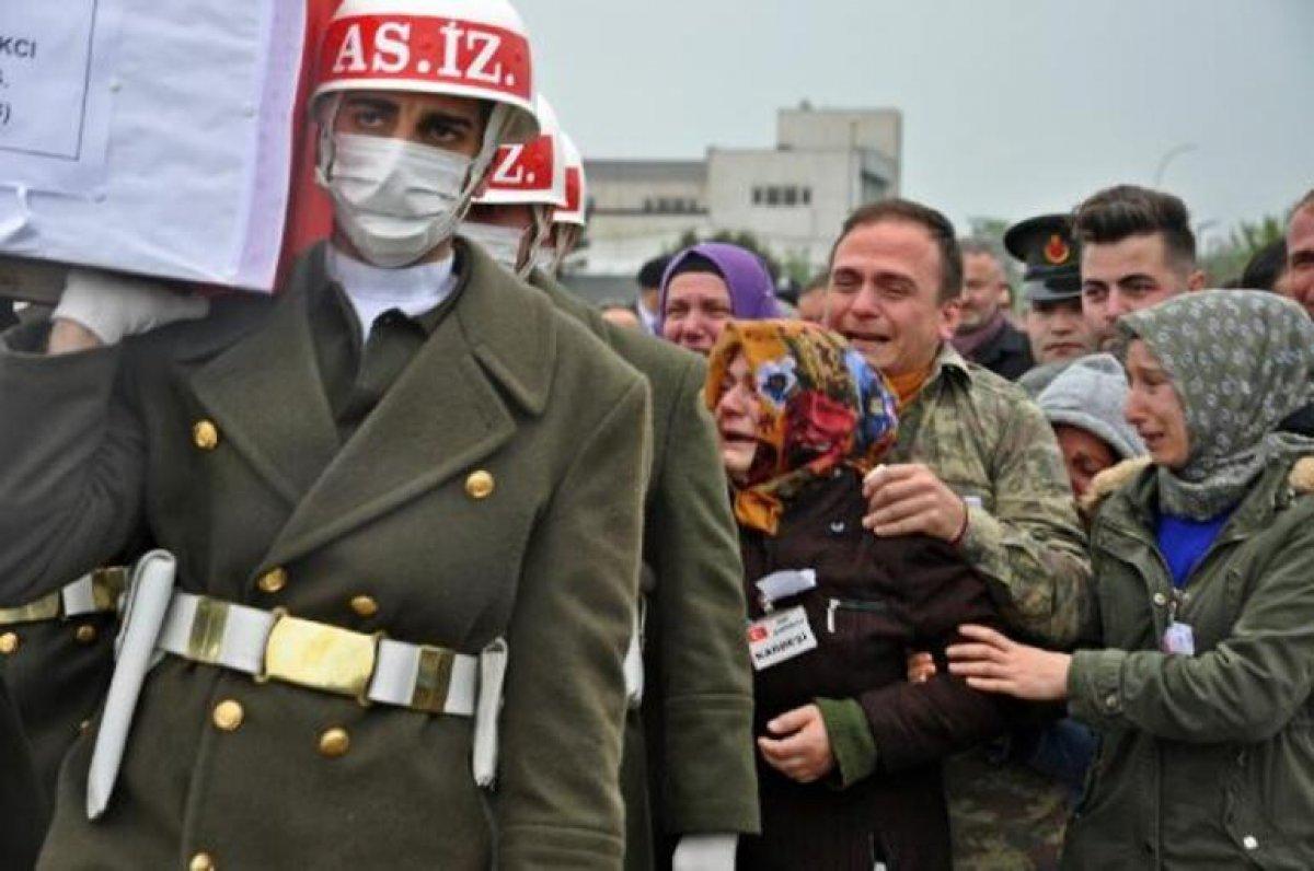 Şehit Uzman Çavuş Mümin Çarkcı'nın cenazesi memleketi Samsun'da