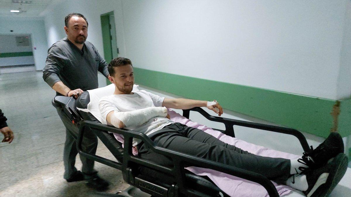 Samsun’da sokak köpeği kolunu ve sırtını ısırdı