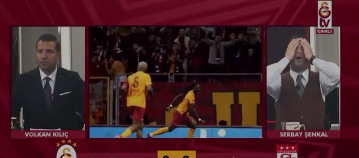 Ahmet Oğuz'un attığı gol sonrası GS TV stüdyosu yıkıldı