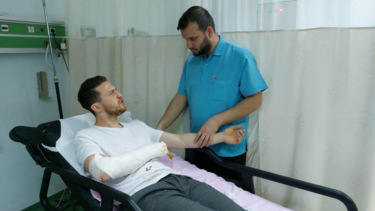 Samsun’da sokak köpeği kolunu ve sırtını ısırdı