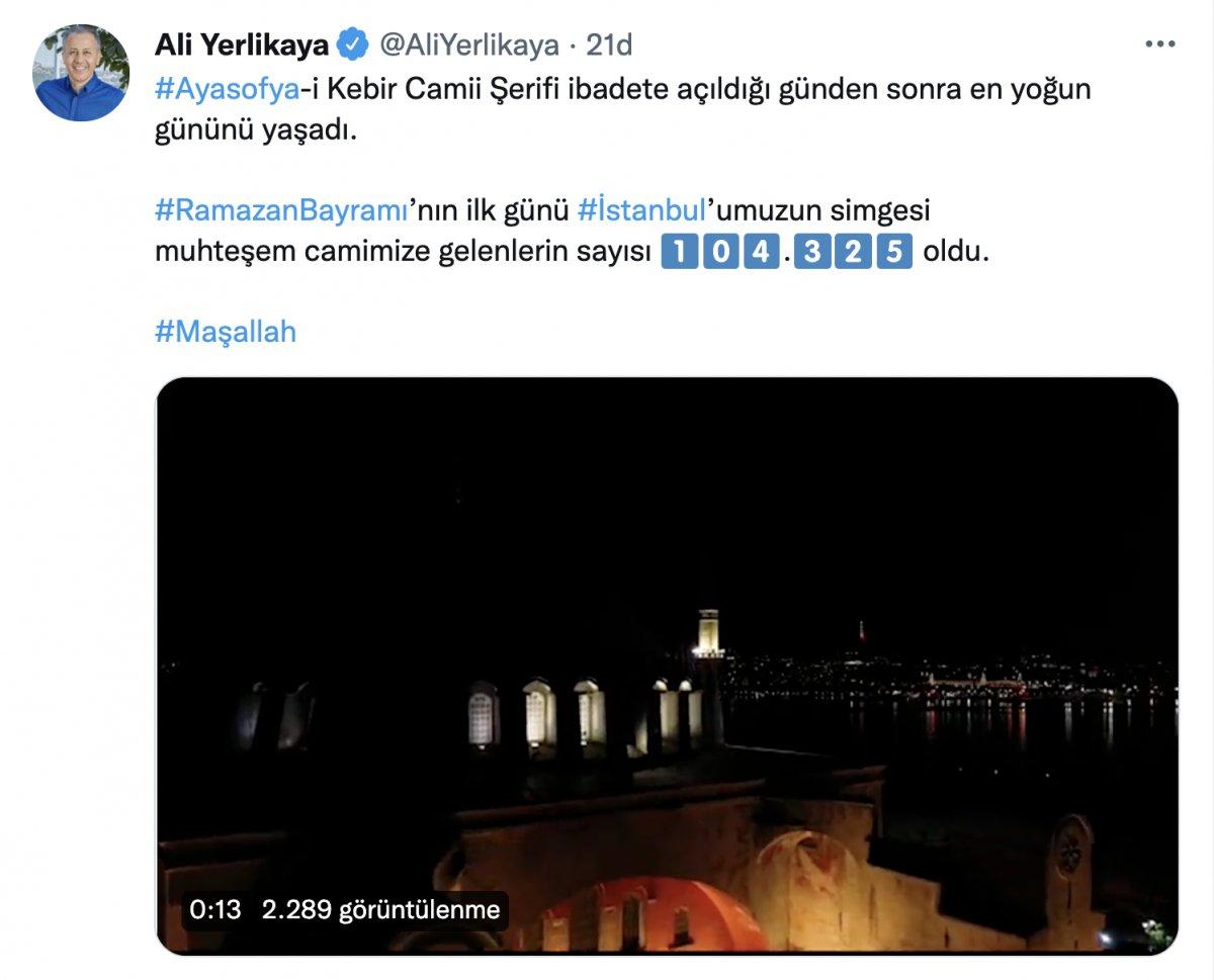 Ayasofya-i Kebir Camii'ni 104 binden fazla kişi ziyaret etti