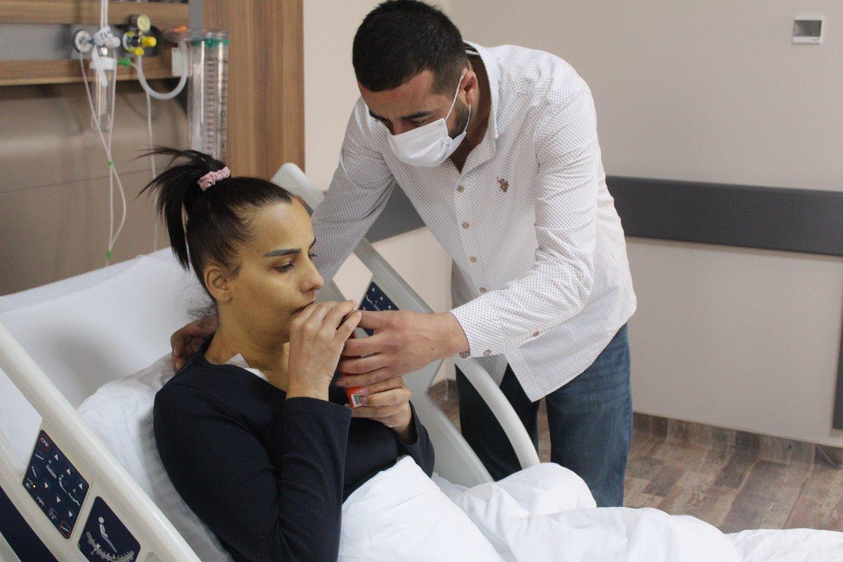 Gaziantep'te ince bağırsağı kangren olan genç kadının hayatı altüst oldu