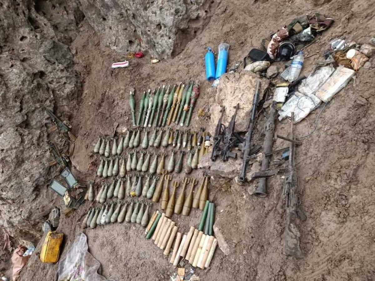 Pençe-Kilit bölgesinde PKK mühimmatları ele geçirildi