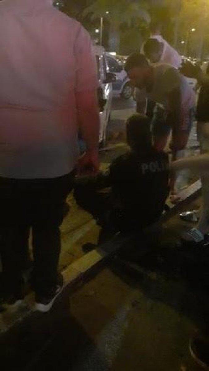 Adana'da hastaneye gitmemek için polise kaza yaptırdı