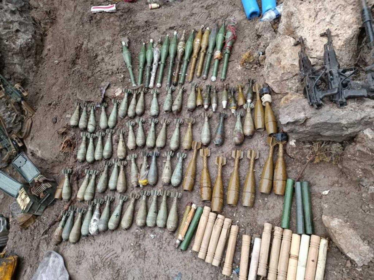 Pençe-Kilit bölgesinde PKK mühimmatları ele geçirildi