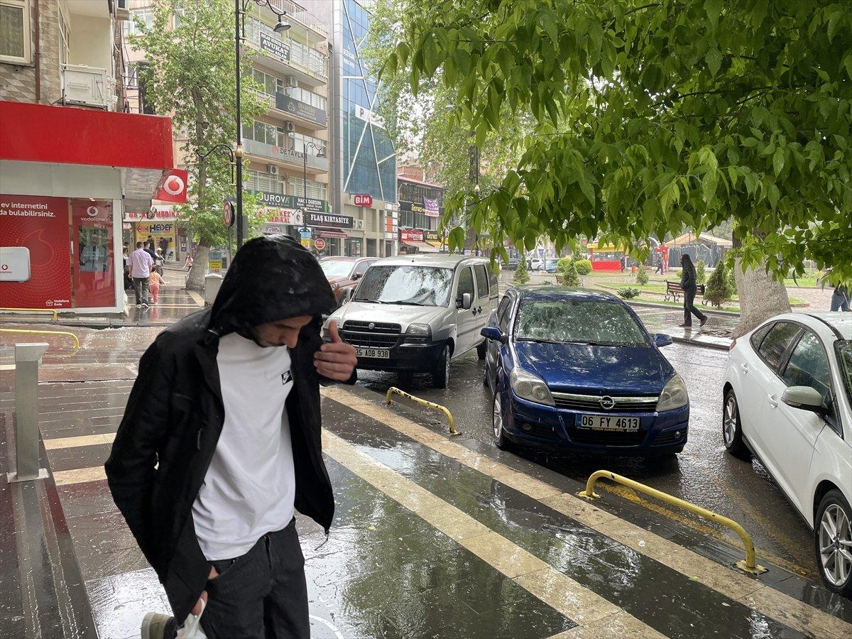 Malatya'da şiddetli sağanak etkili oldu