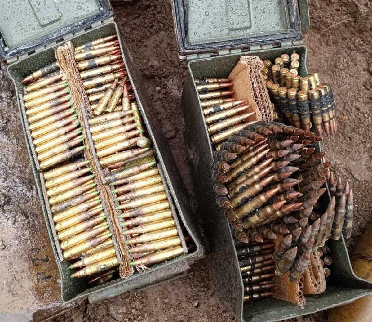 Pençe-Kilit bölgesinde PKK mühimmatları ele geçirildi