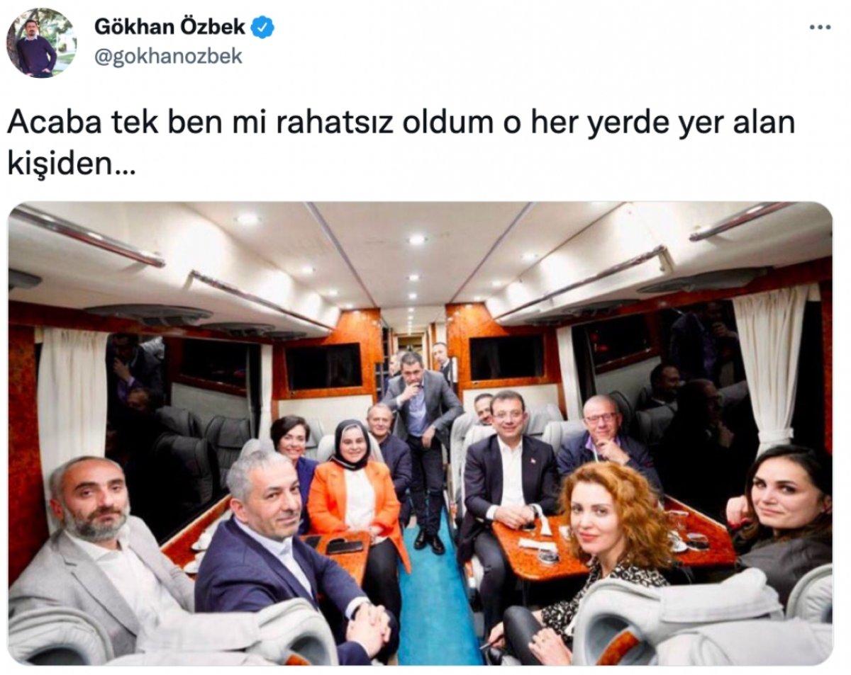 Ekrem İmamoğlu'nun otobüs fotoğrafına tepkiler